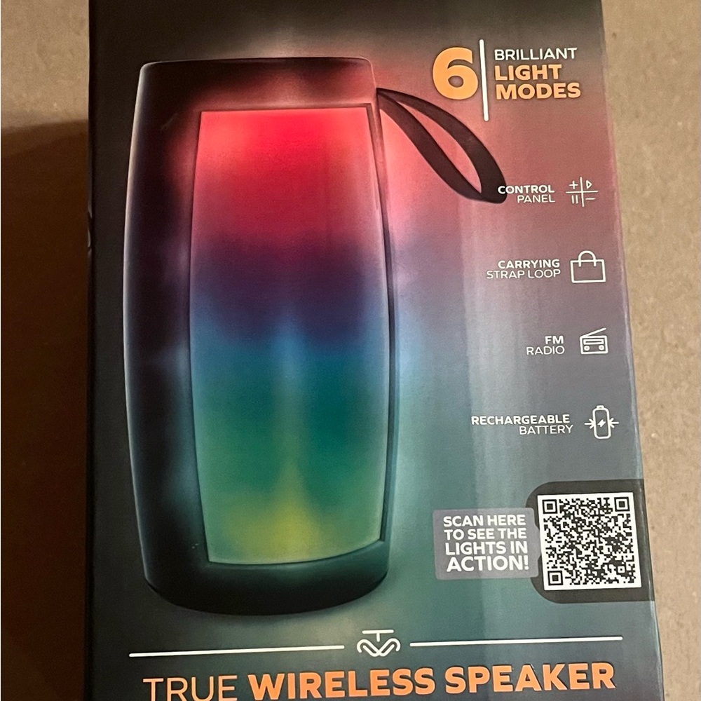 Coby True Wireless Portable Speakers with Wireless Connectivity and Sleek Design